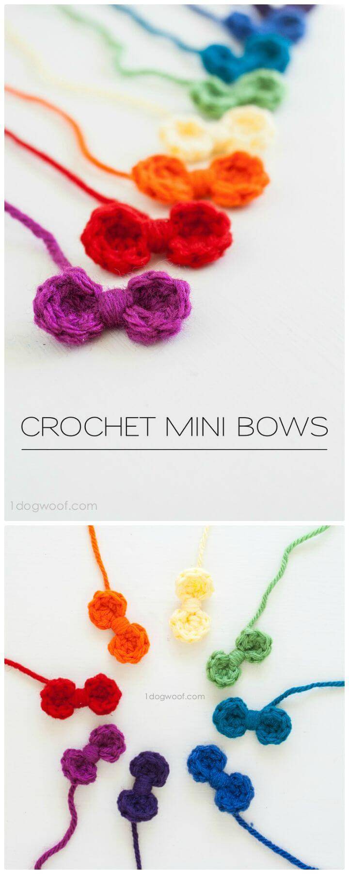 Free Crochet Sweet And Simple Bows Pattern