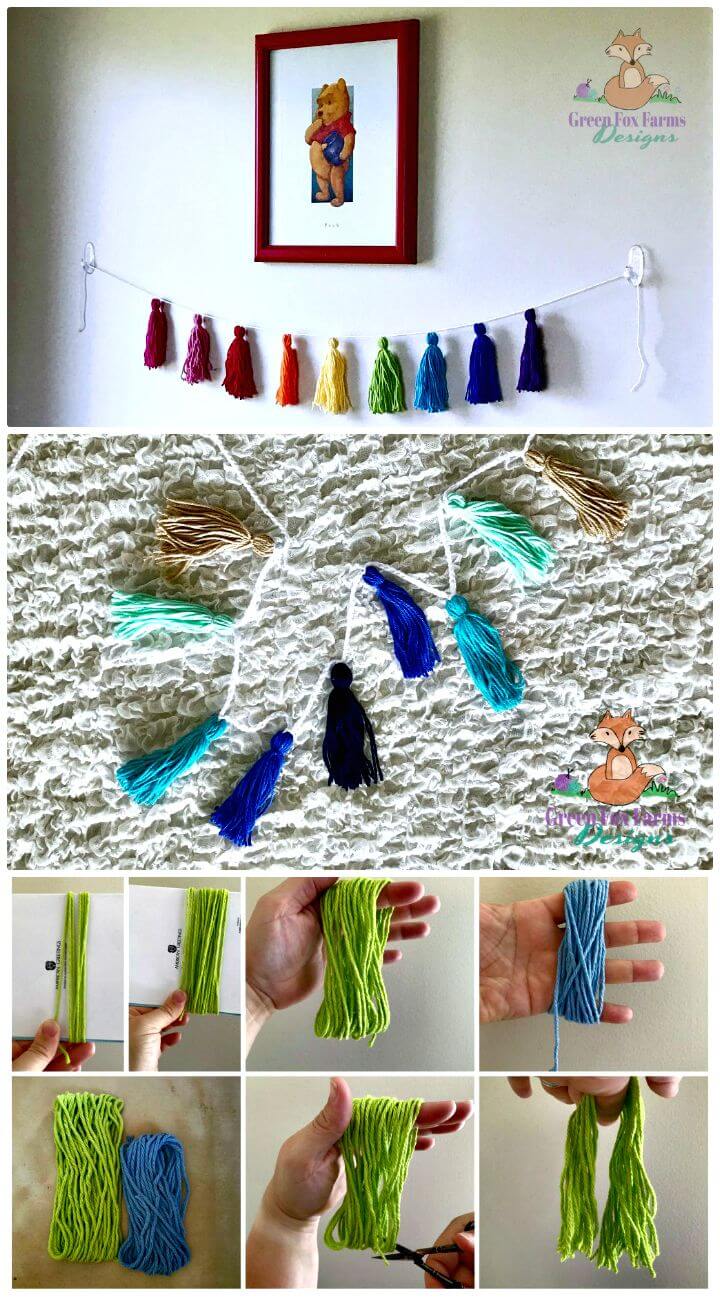 Easy Free Crochet Tassel Bunting Pattern