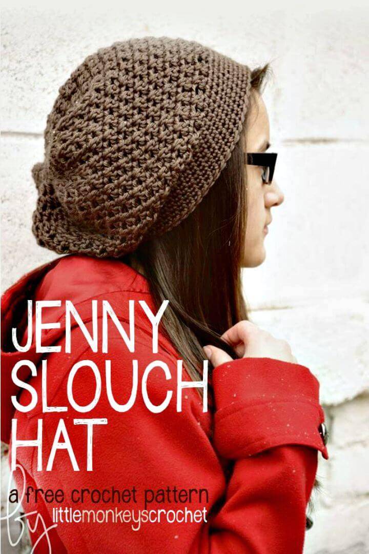 How To Free Crochet The Jenny Slouch Hat Pattern
