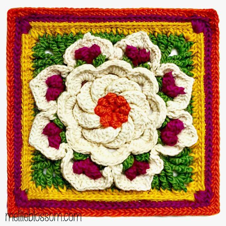 Free Crochet Tropical Delight Afghan Pattern