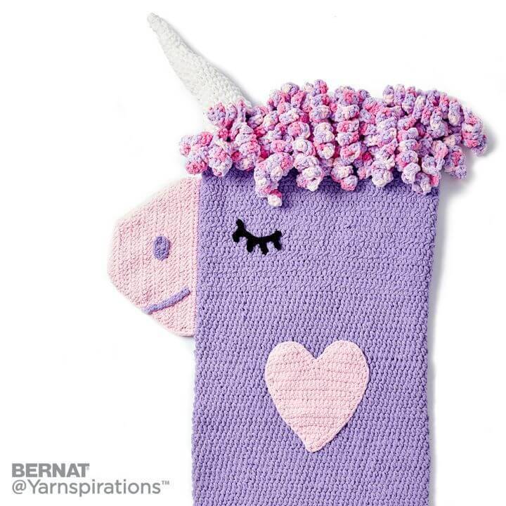 Crochet Unicorn Snuggle Sack - Free Pattern