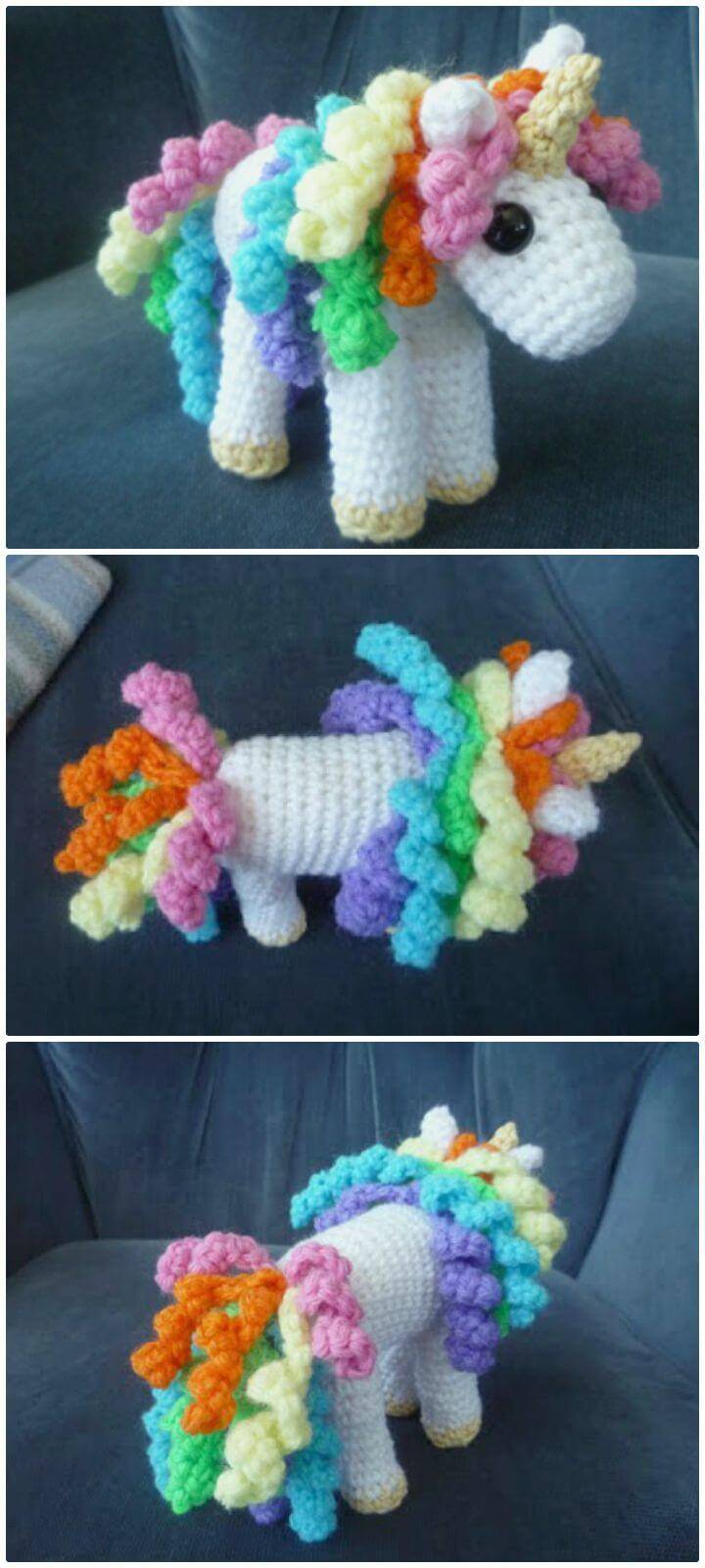 Free Crochet Unicorn Toy Pattern