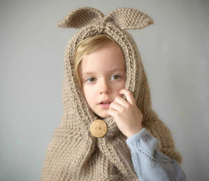 Free Crochet Velvet Rabbit Hooded Cowl Pattern