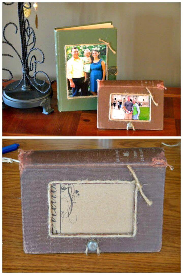 How To DIY Book Picture Frames Tutorial