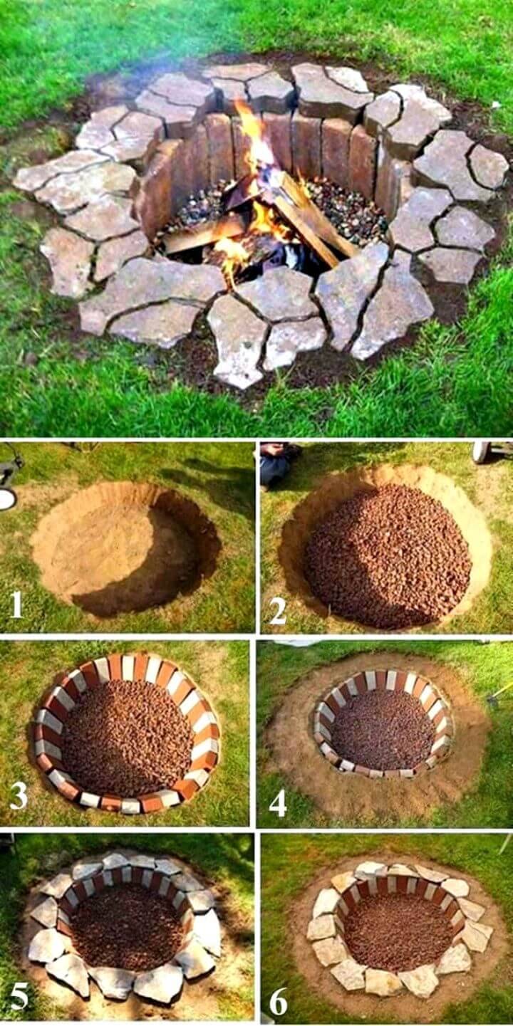 Easy DIY A Fire Pit - Step-By-Step Tutorial