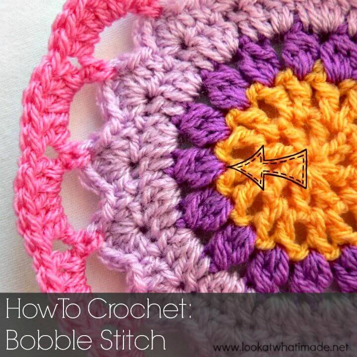 Easy Free Crochet Bobble Stitch Pattern