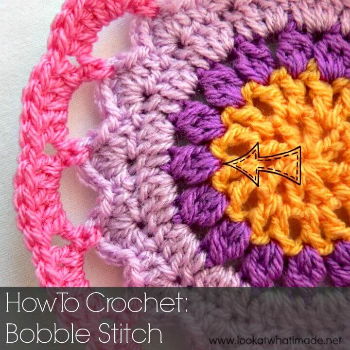 Easy Free Crochet Bobble Stitch Pattern