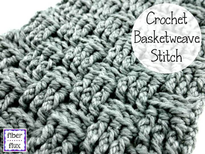 Easy Free Crochet The Basket Weave Stitch Pattern