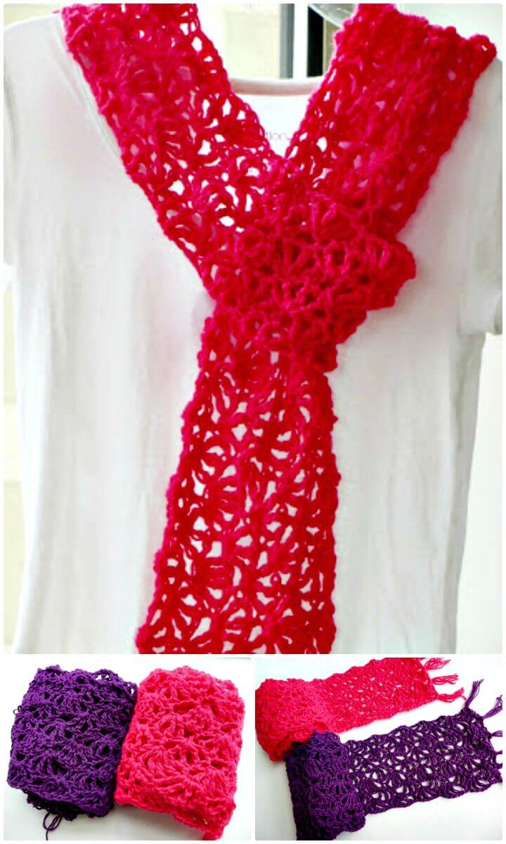 Easy Free Crochet Alana Lacy Scar Pattern