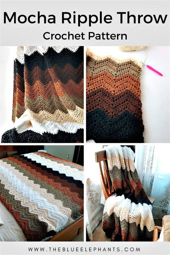 Free Crochet Chevron Throw Pattern