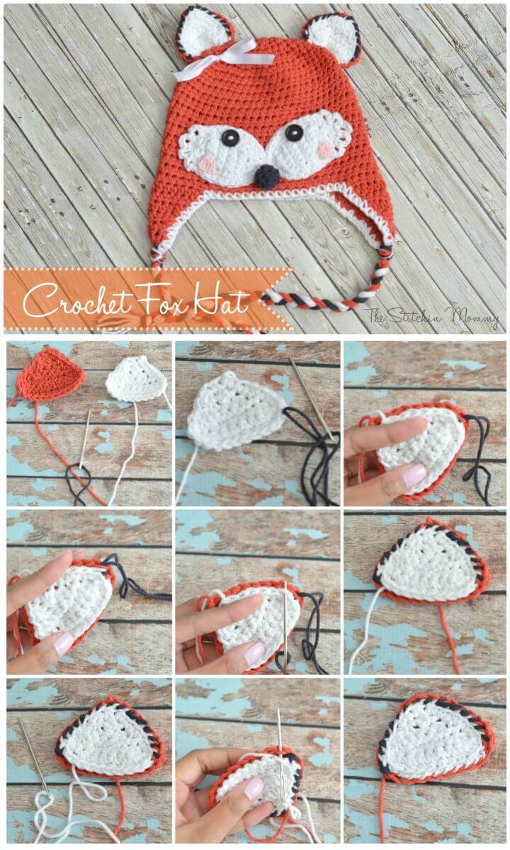 How To Free Crochet Fox Hat Pattern