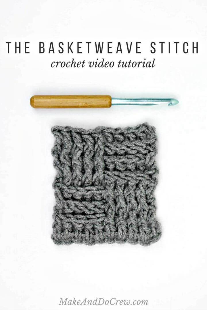 Easy Free Crochet The Basket Weave Stitch Pattern