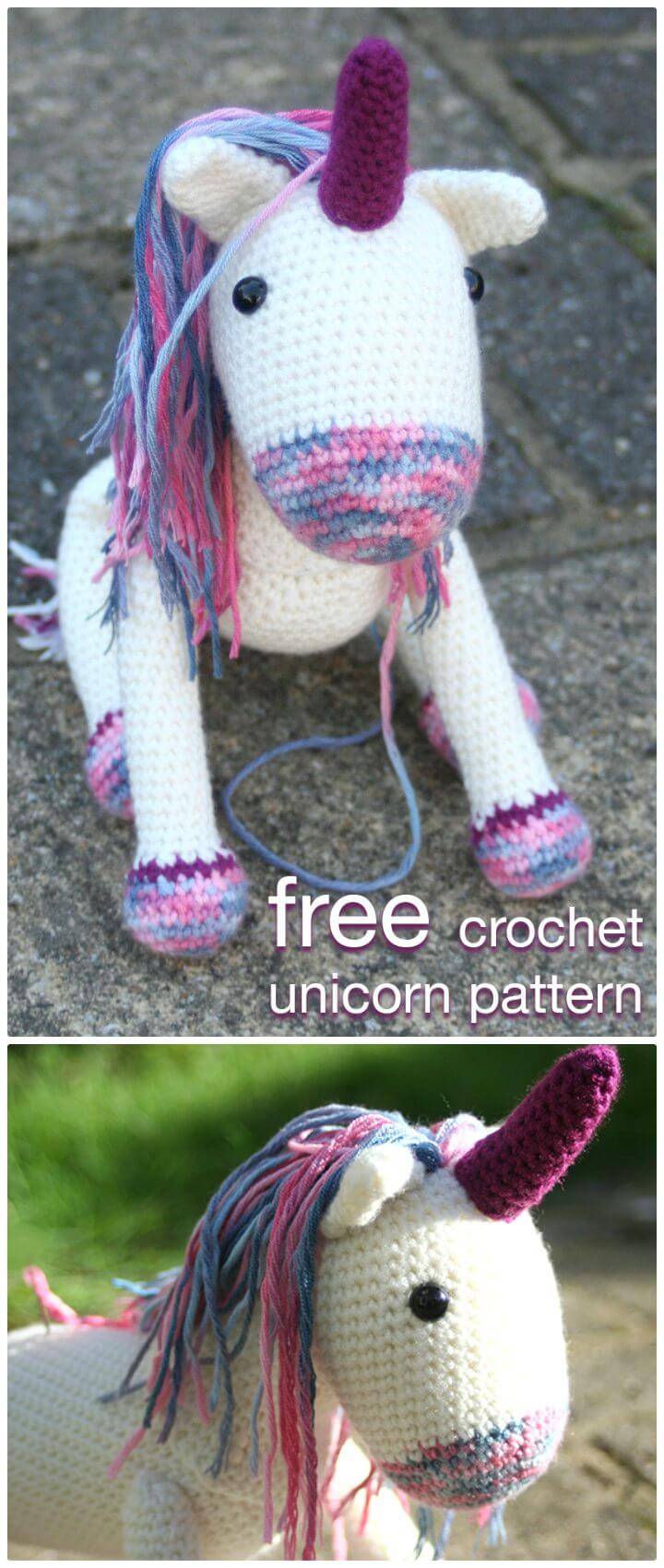 How To Free Crochet Unicorn Pattern