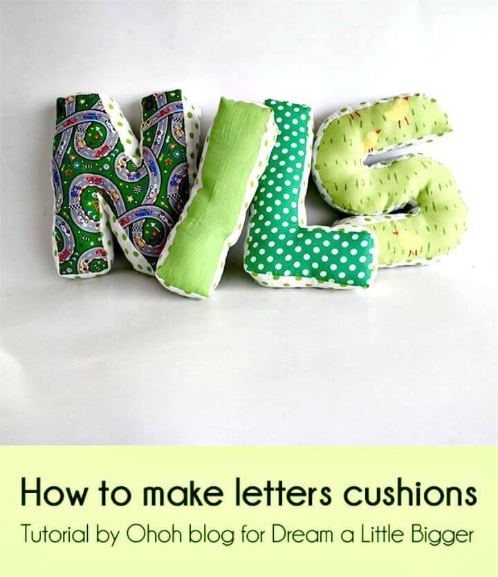 Easy How To Make A Cushion Letter - Free Tutorial