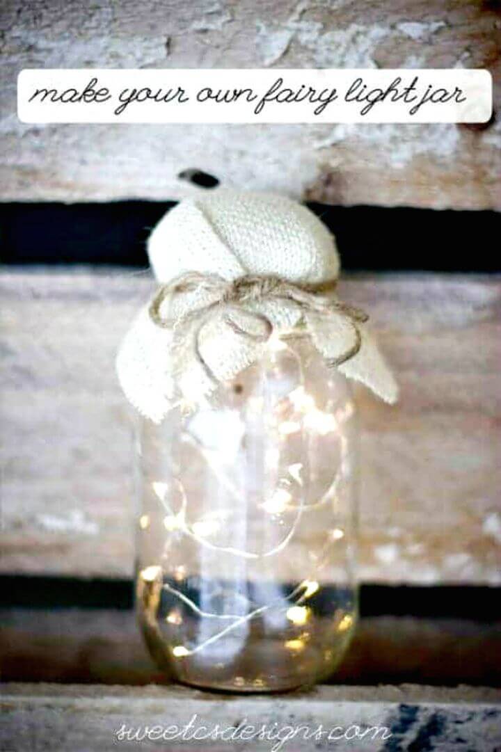 DIY A Fairy Light Mason Jar That Actually Works - Free Tutorial