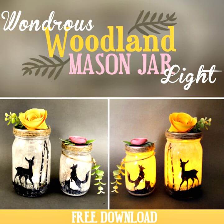 DIY A Wondrous Woodland Mason Jar Light - Indoor Lighting Ideas
