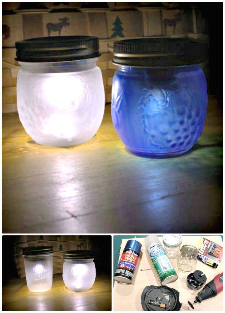 DIY Solar Powered Mason Jar Nightlight - Homemade Lights
