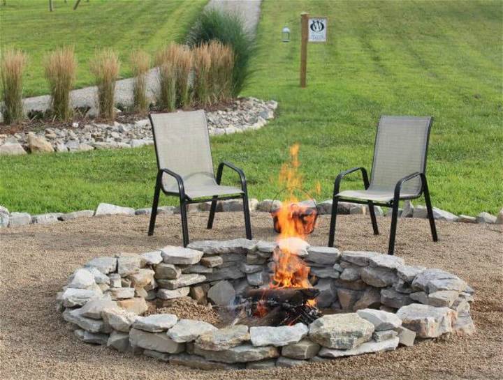 DIY Stone Fire Pit Project Under 17 $