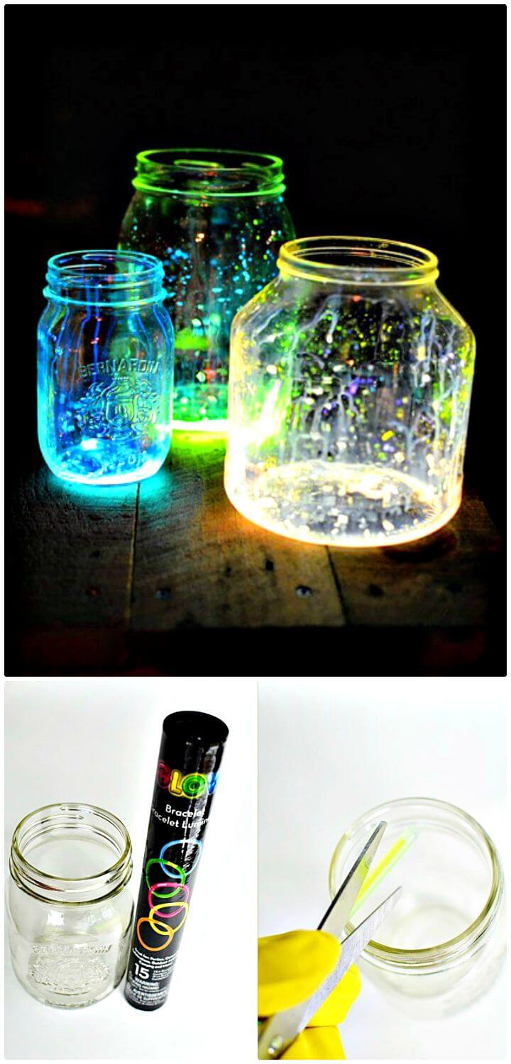 How To Making Glow In The Dark Mason Jars - DIY