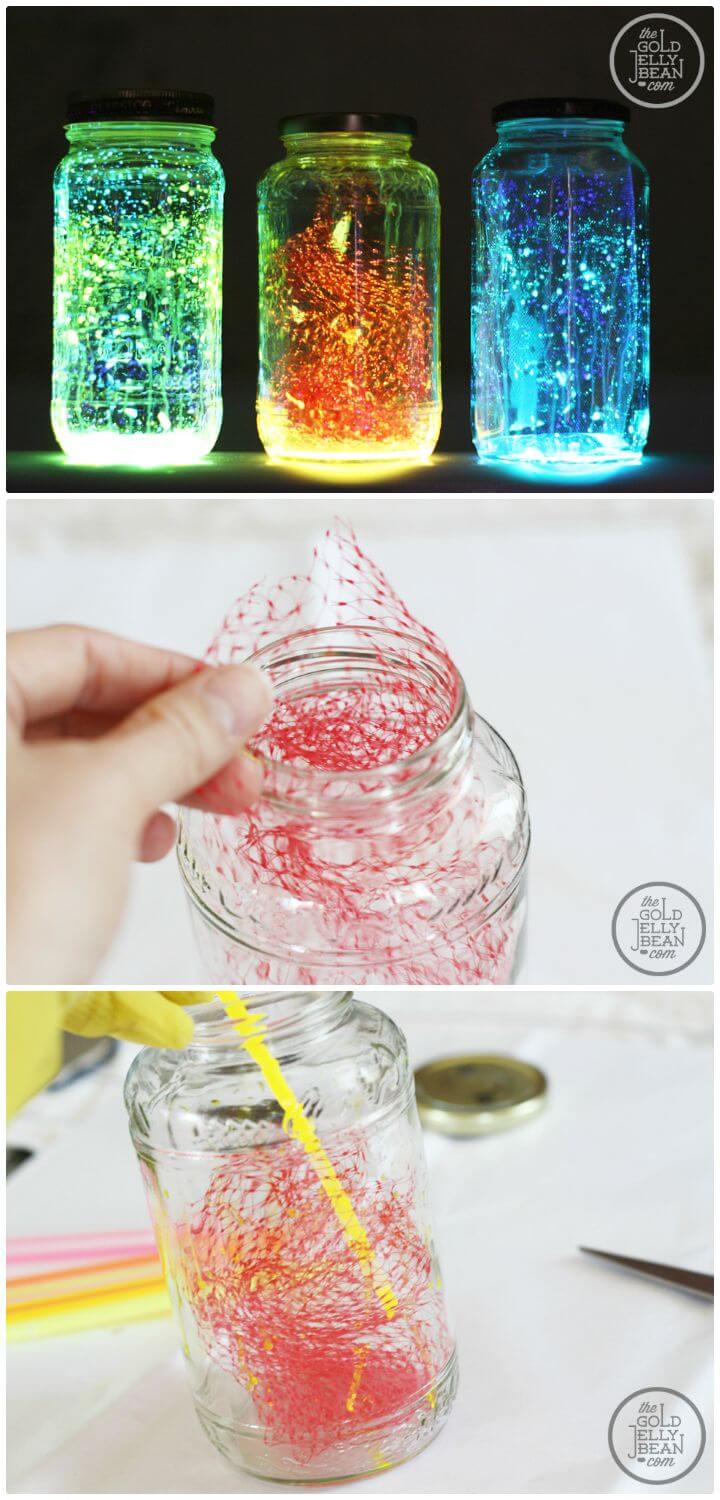 Easy DIY Glow Mason Jars - Mason Jar Crafts
