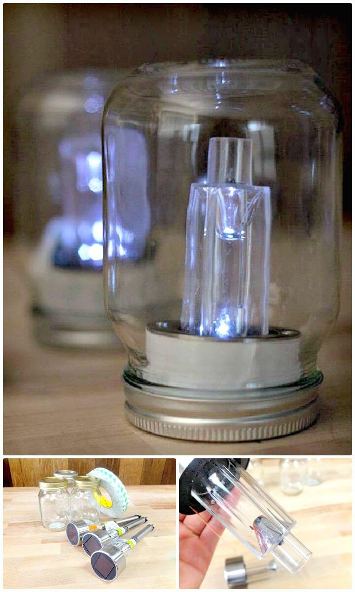 Easy DIY Mason Jar Solar Lights - Mason Jar Crafts
