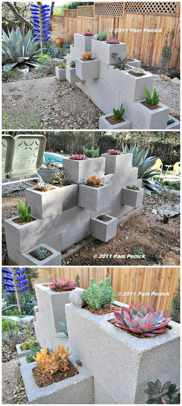 How To Make A Cinder Block Wall Planter - Free Tutorial
