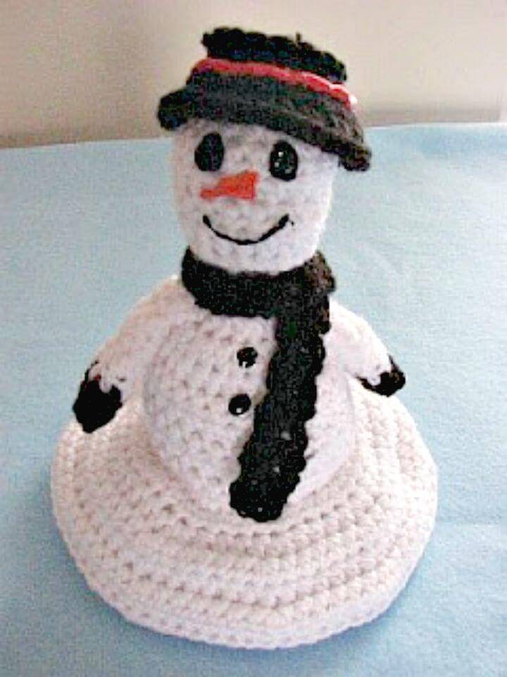 Free Crochet Melting Snowman Pattern
