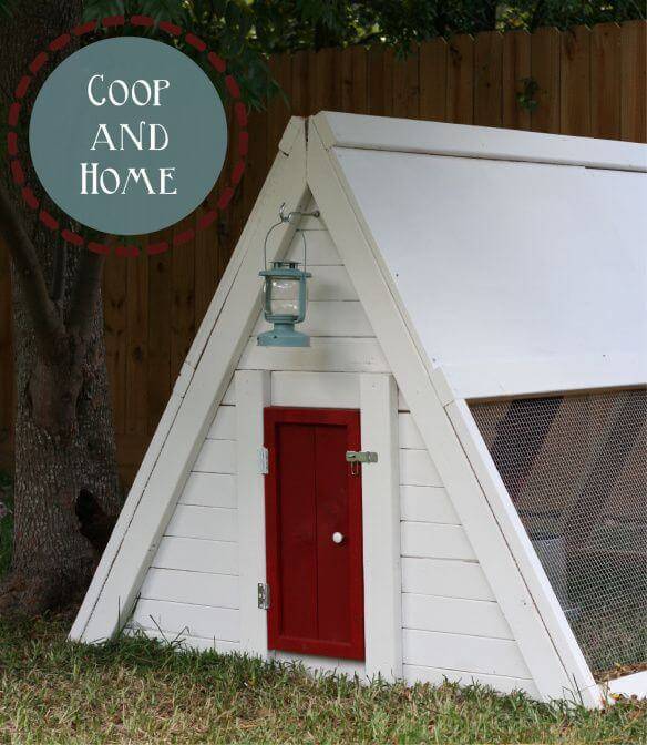 Easy DIY Red White And Blue Coop - Free Tutorial