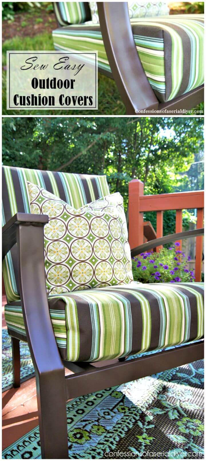 Sew Easy Outdoor Cushion Free Tutorial 