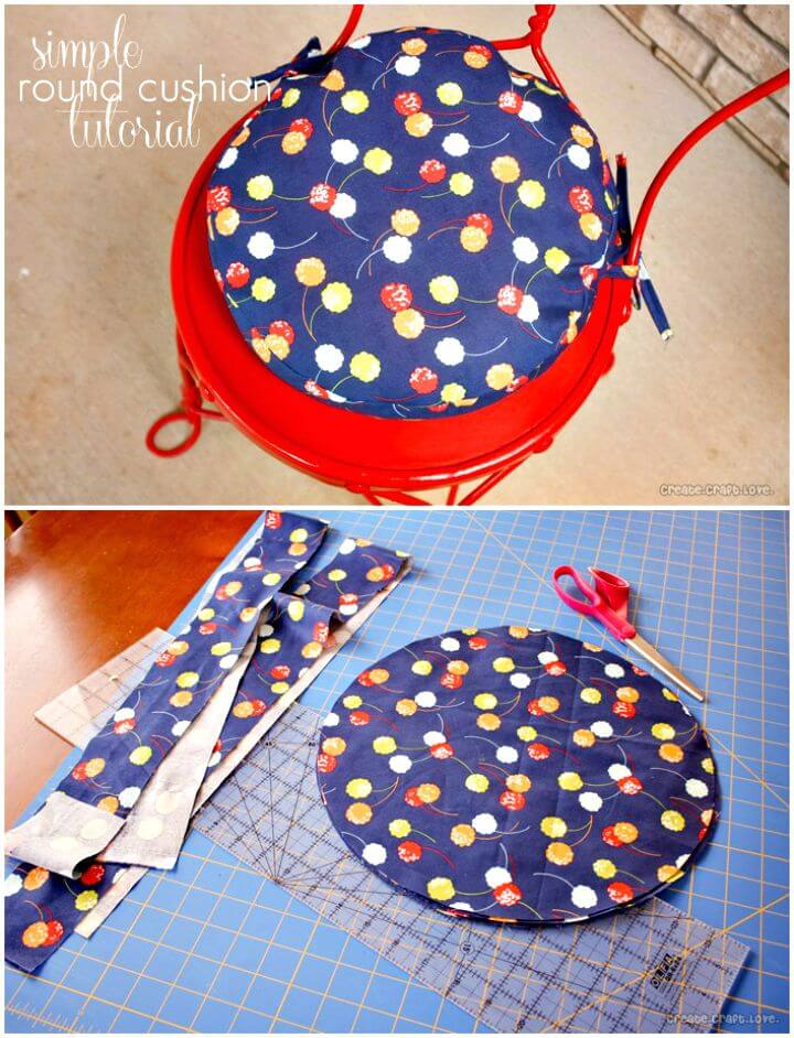 Simple How To Make A Round Cushion - DIY