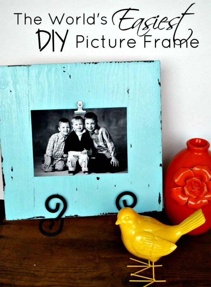 World’s Easiest DIY Picture Frame Tutorial