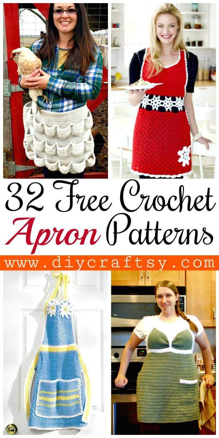 32 Free Crochet Apron Patterns - DIY Crafts - Free Crochet Patterns