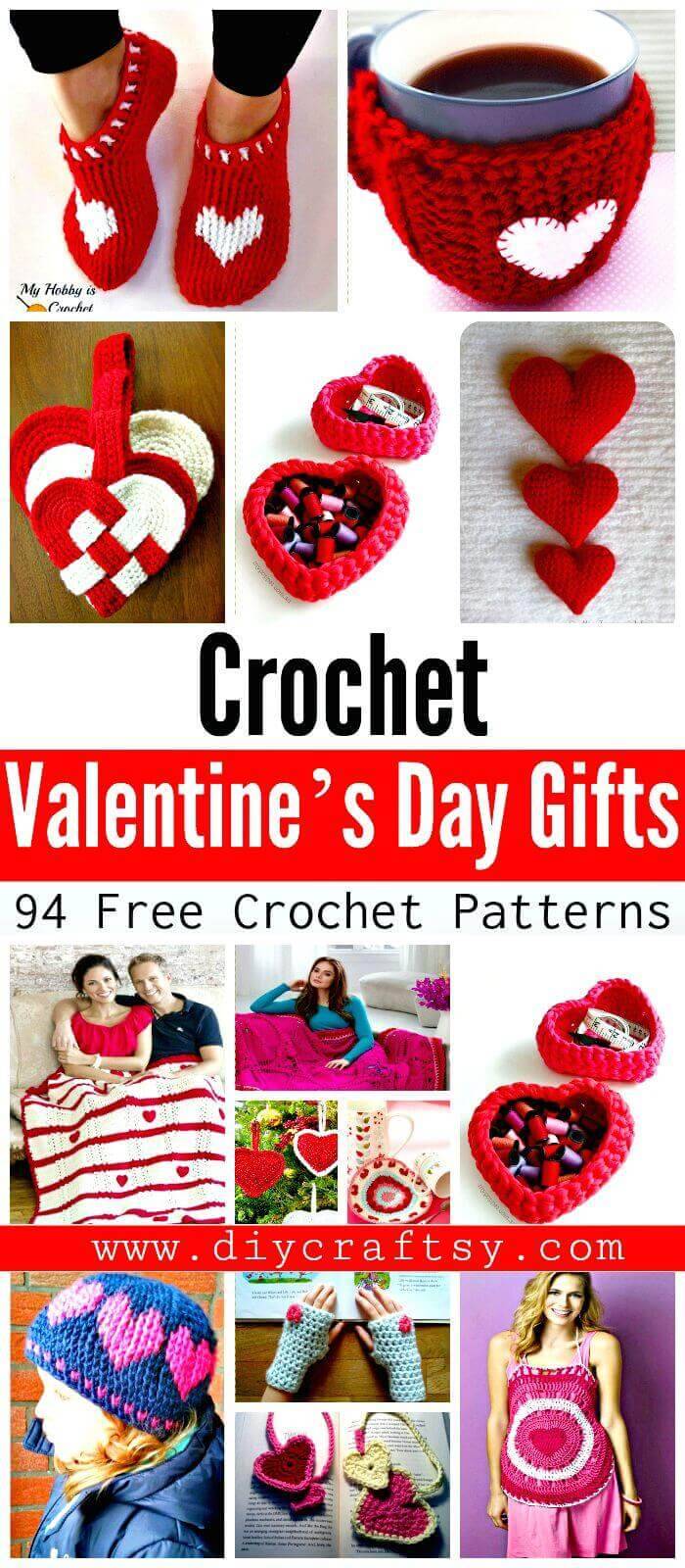 Free Crochet Patterns for Valentine’s Day Gifts - DIY Crafts