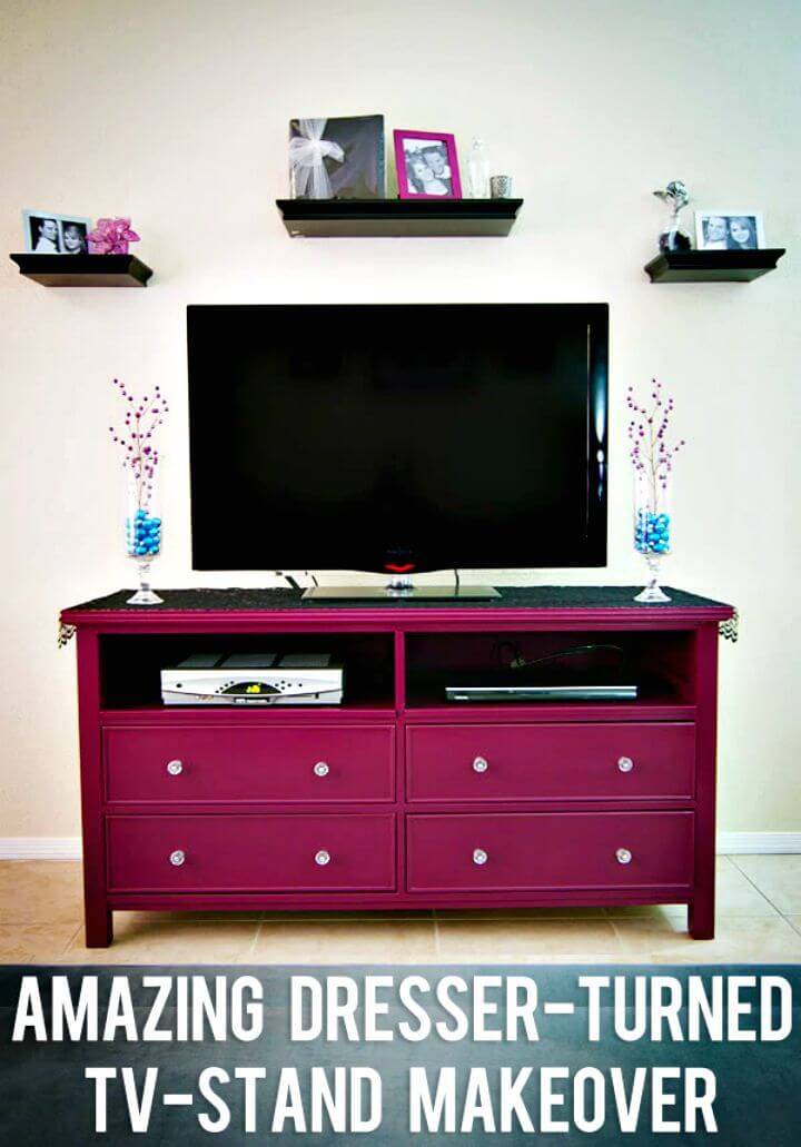 DIY Amazing Dresser Turned into TV Stand Makeover