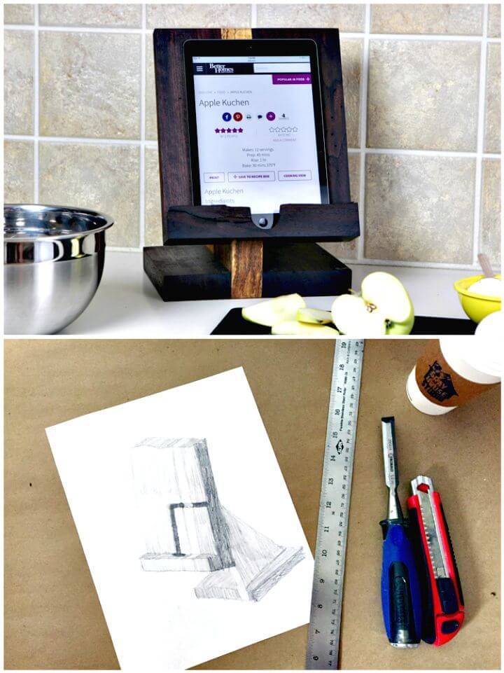 How To Building a Custom Wood Tablet Stand Tutorial
