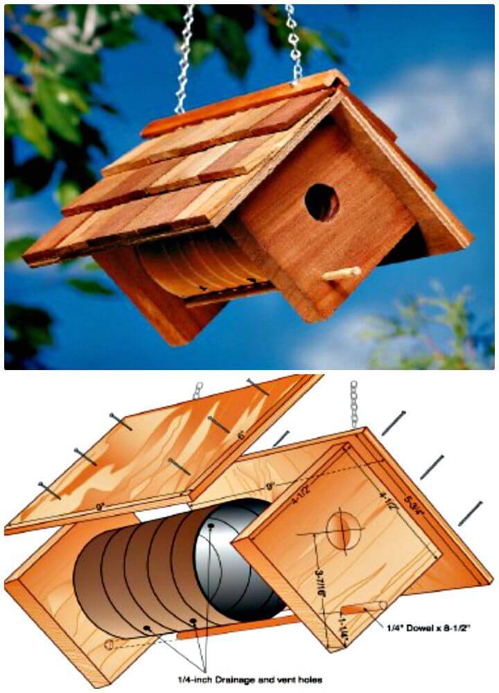 Easy and Cute How To Build a Birdhouse Tutorial