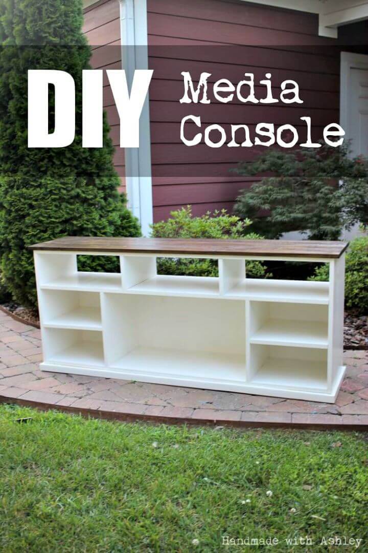 Easy How to DIY Apothecary Console TV Stand Makeover