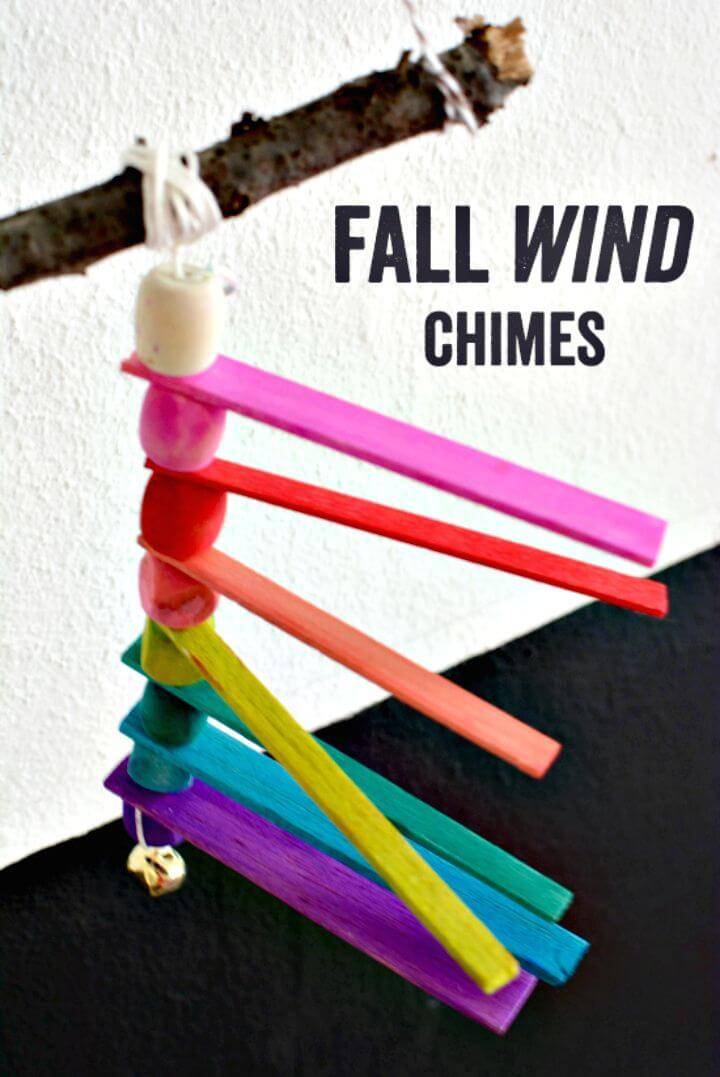 Easy DIY Balsa Wood Fall Wind Chimes Tutorial