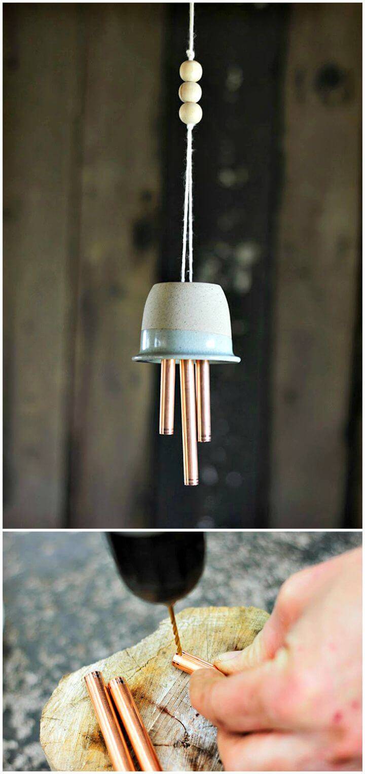 How To Make Ceramic And Copper Wind Chimes Tutorial