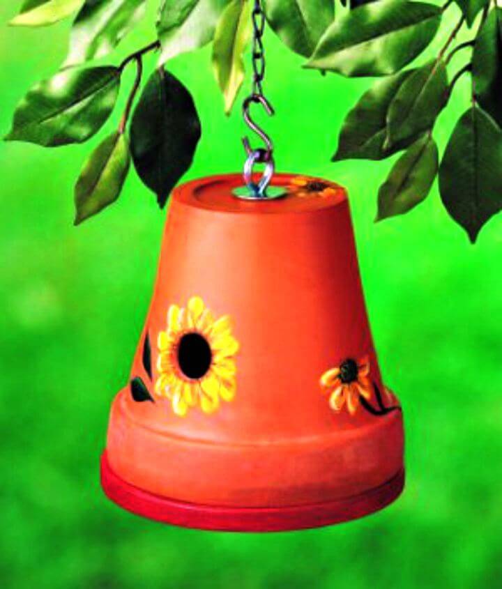 Easy DIY Clay Pot Birdhouse Tutorial