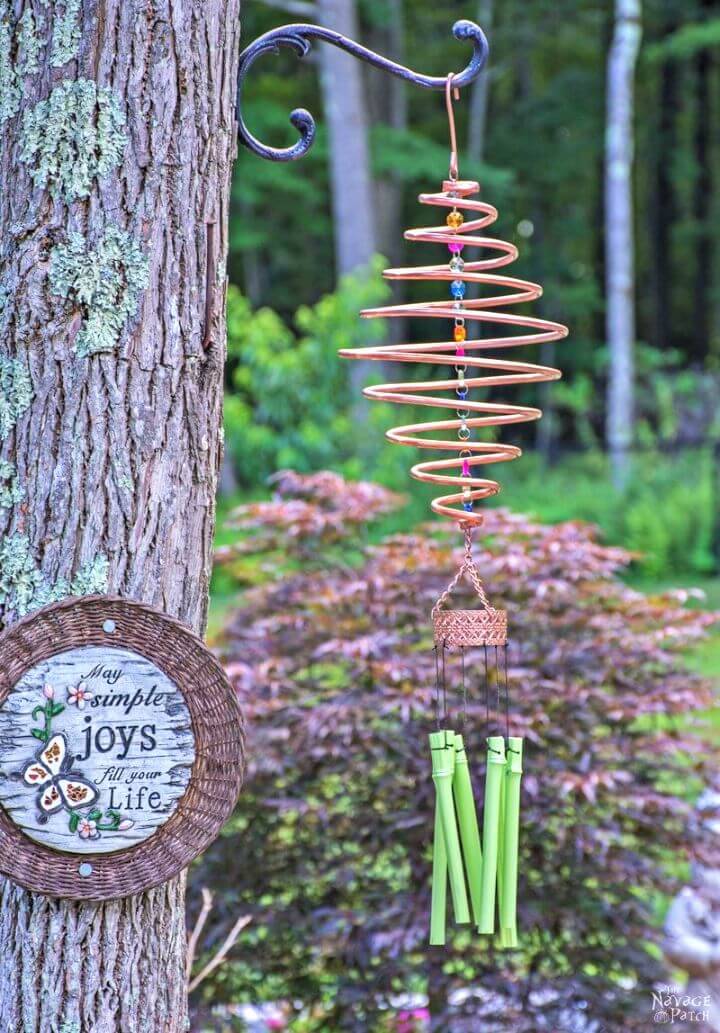 Easy DIY Coiled Copper Wind Chimes Tutorial