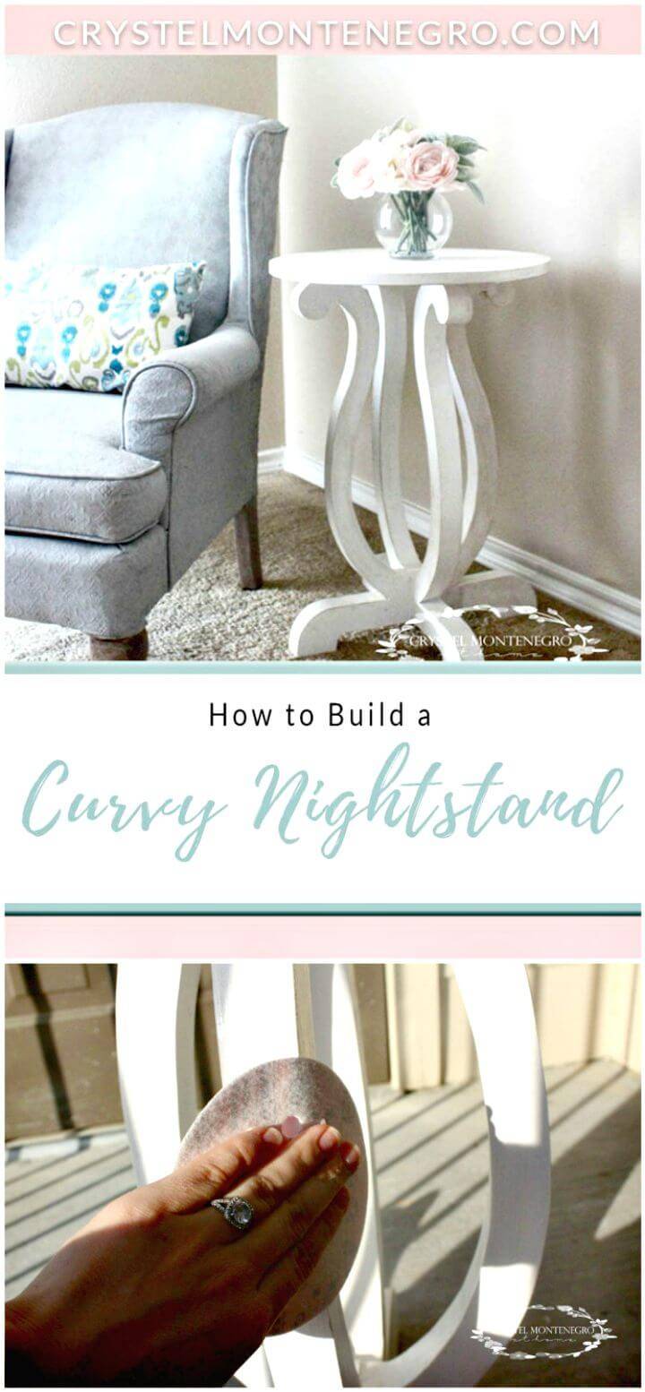 Easy DIY Curvy Nightstand Tutorial