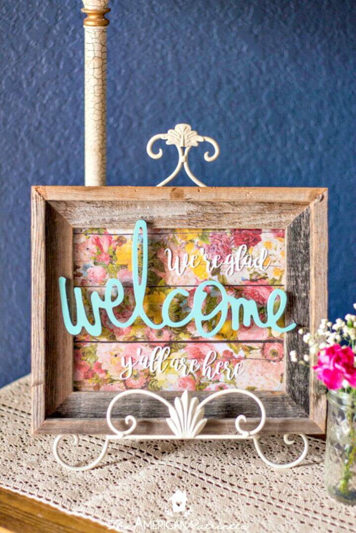 DIY Entryway Welcome Sign for Every Holiday and Season Tutorial