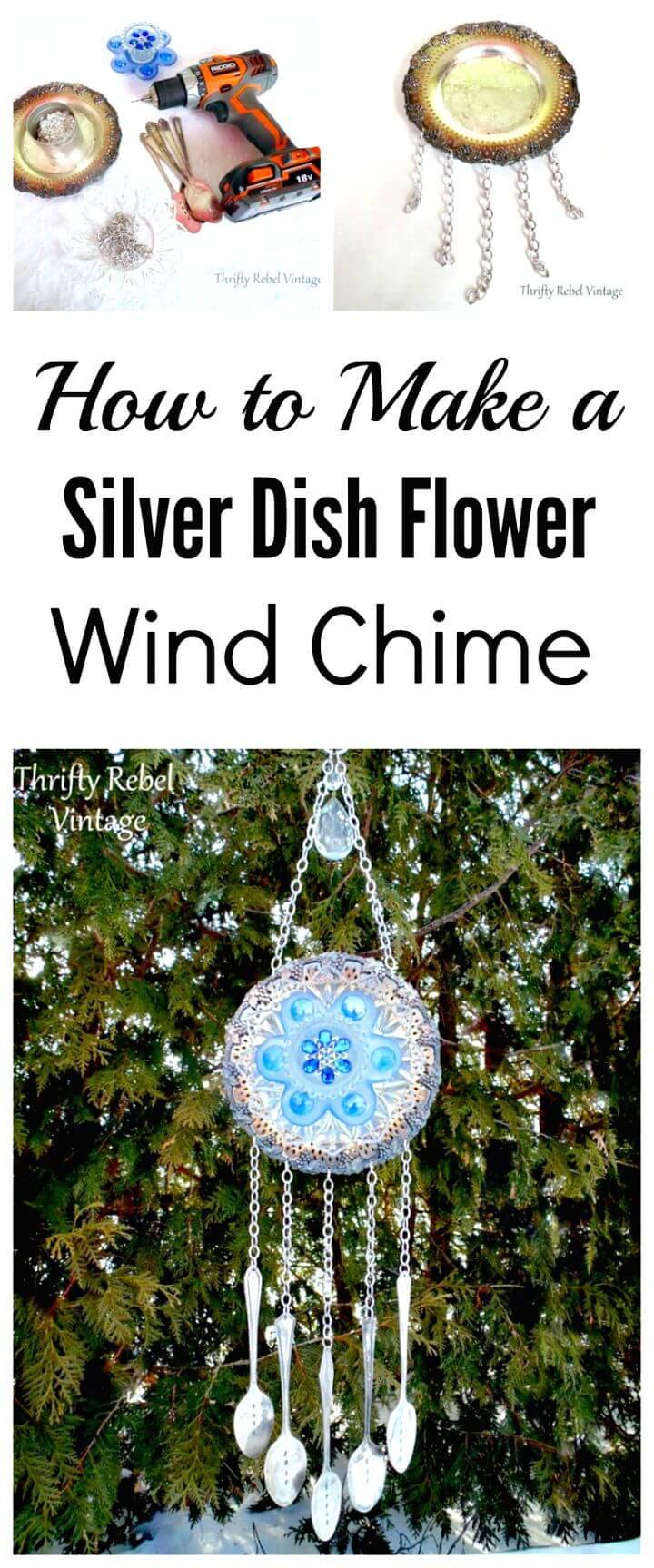 How To Make A Garden Plate Flower Wind Chime Tutorial
