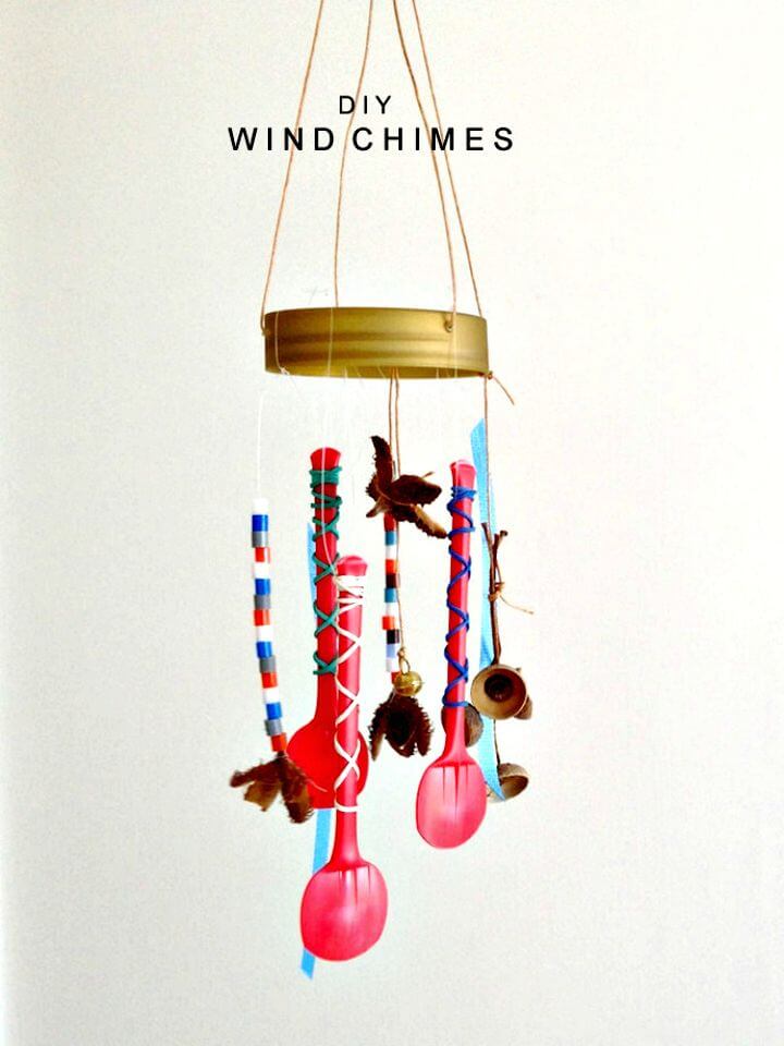 Easy DIY Ice Cream Spoon Wind Chimes Tutorial