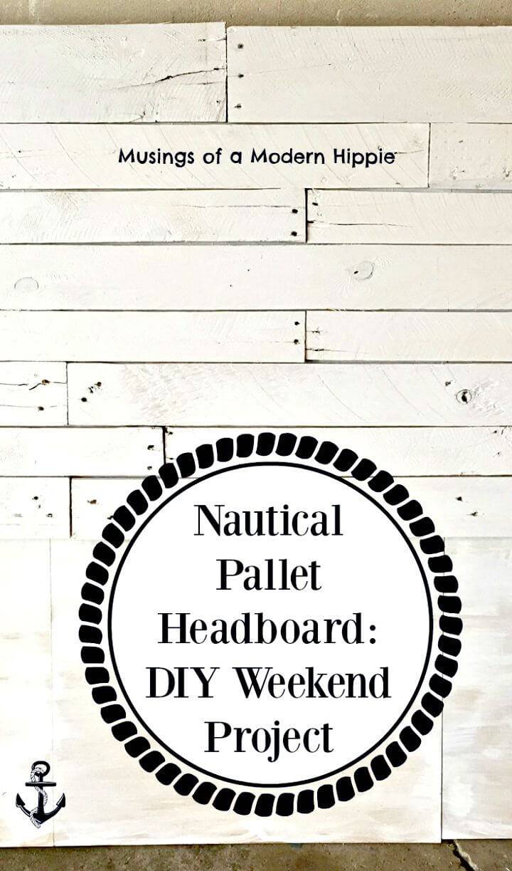 DIY Nautical Pallet Headboard Project