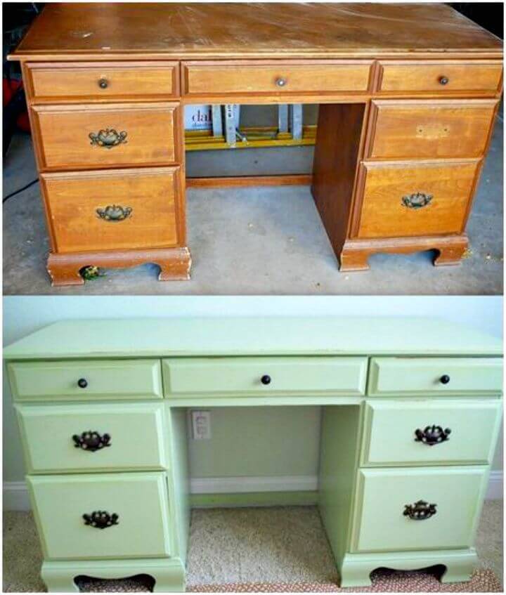 Easy How To Painted Thrift Store Desk Tutorial