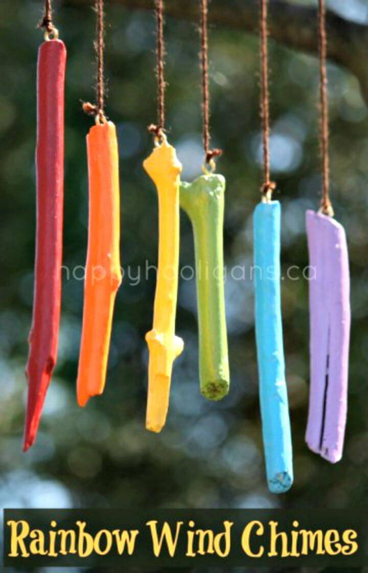 How To Make A Rainbow Wind Chimes Tutorial