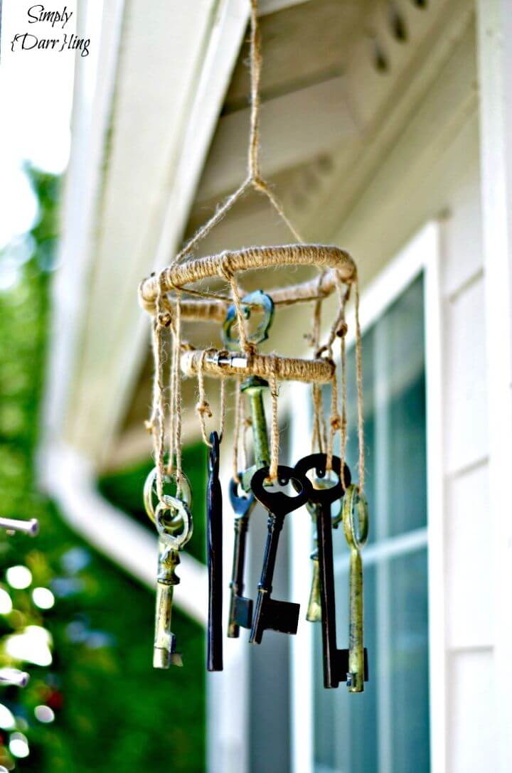 DIY Skeleton Keys Wind Chimes