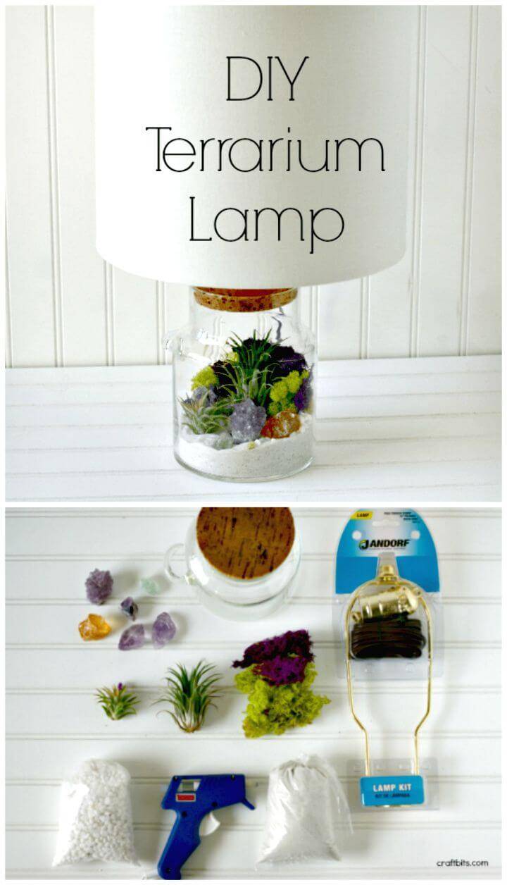 How To DIY Terrarium Lamp Tutorial